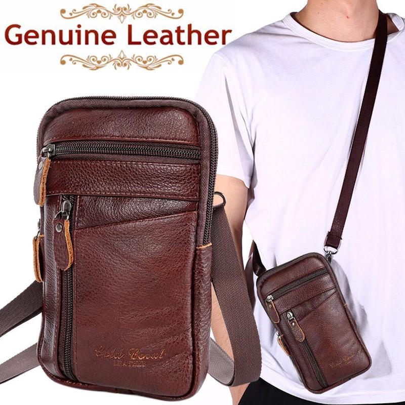 Phone Accessories Men - Borsa da uomo in vera pelle,