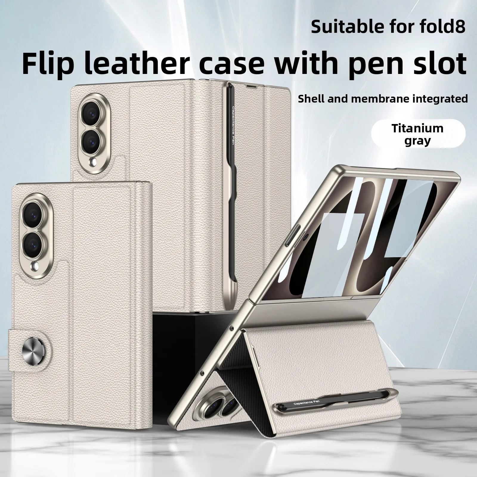 Tempered Glass Screen - Custodia in Pelle di Lusso con