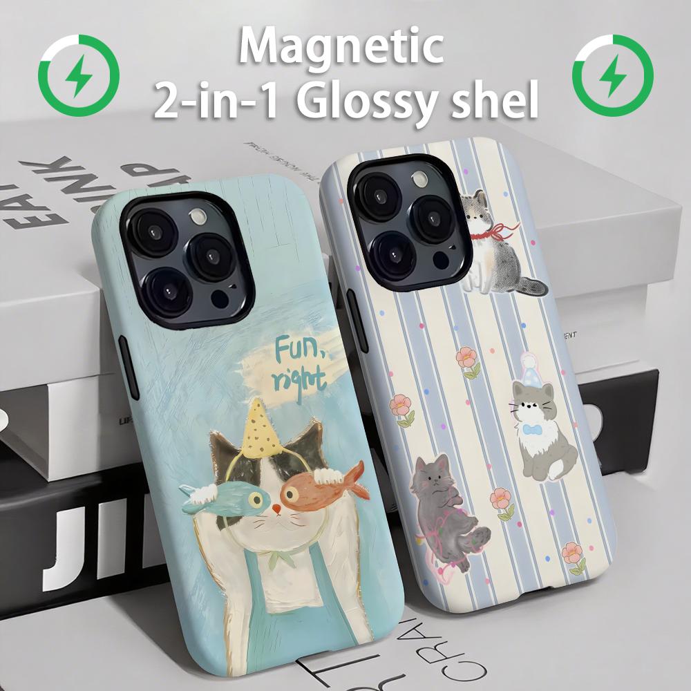 Phone Accessories Kiosk - Custodia per telefono con gatti e