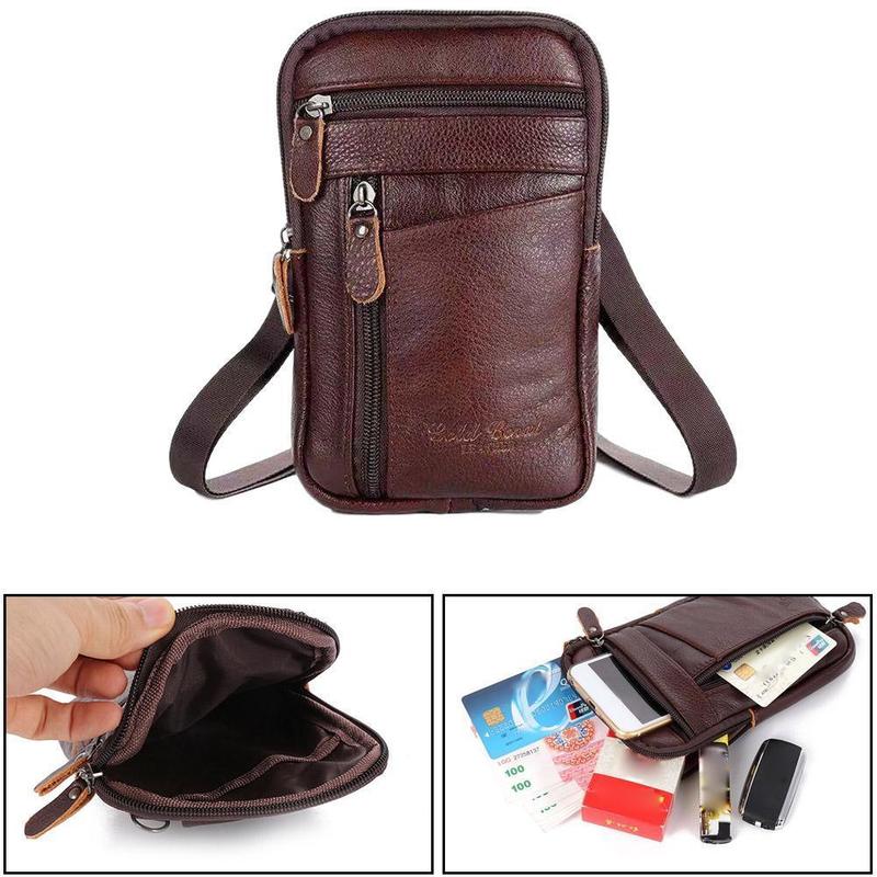 Borsa da uomo in vera pelle, b - Phone Accessories Men recensione e prezzo