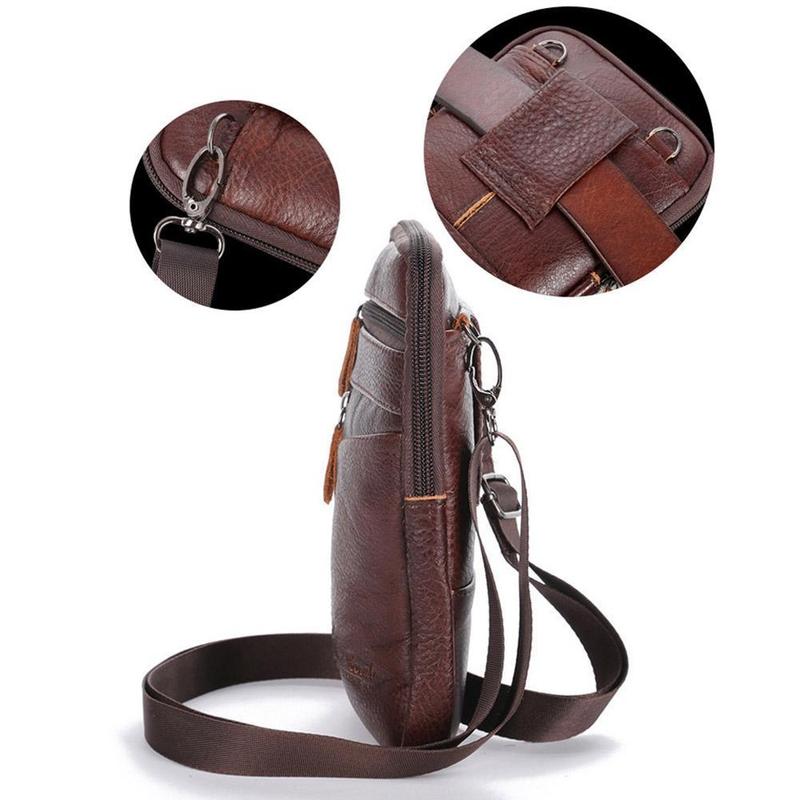 Borsa da uomo in vera pelle, b - Phone Accessories Men recensione e prezzo