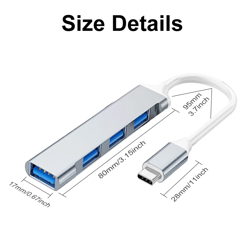 Hub USB 3.0 4 in 1 Adattatore  - Phone Accessories Distributor recensione e prezzo